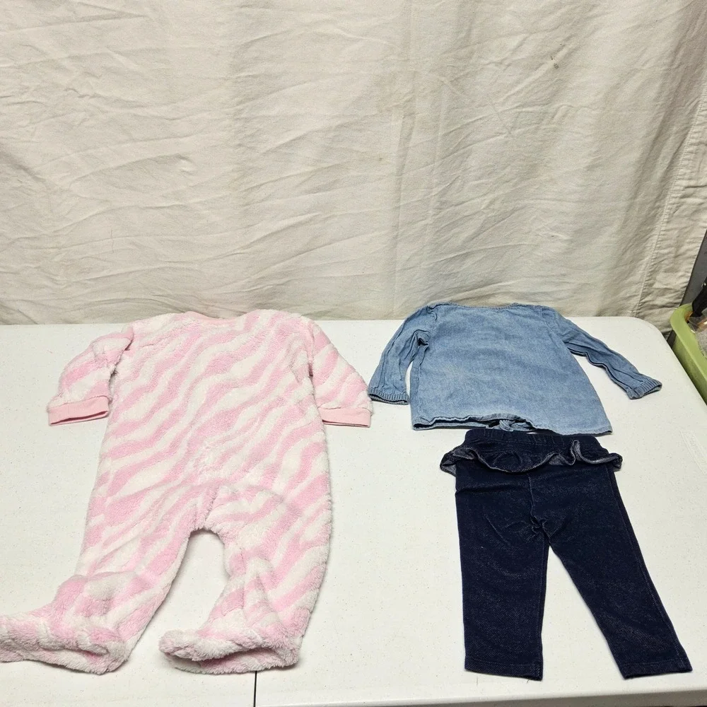 Baby Girl 6M Clothing Lot - Carter's, Rabbit & Bear, Okie Dokie - 9 Piece Bundle
